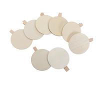 ULTECHNOVO 50piezas Clip Redondo de Madera Mini Pinzas para Tarjetas de Madera Pinzas para Etiquetas de Puestos de Mercado para Bodas Fiestas