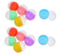 ULTECHNOVO 50piezas De Bolas De Plástico Redondo Contenedores Vacíos De Bolas Pueden Abrir Juguetes De Para Regalos De Fiesta De Navidad Perfectos Para Máquina De Chicles y De