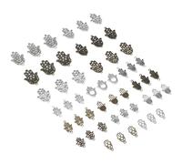 ULTECHNOVO 51 Piezas de Dijes de Aleación en Forma de Palma, Accesorios de Joyería DIY para Pulseras y Collares, Colores Surtidos, Juego de Charms Resistentes para Estilo Estilo Aleatorio