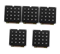 ULTECHNOVO 5piezas Teclado De Industrial Teclas Módulo De Teclado Matricial para Microcontrolador Diseño Táctil y para Proyectos Electrónicos y Automatización