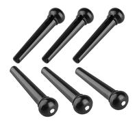 ULTECHNOVO 6 Clavijas para Puente de Guitarra Acústica Negro de Abs Alta Durabilidad y Sonido Estable para Reemplazo de Guitarra
