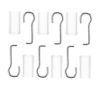ULTECHNOVO 6 Juegos Blind Wand Replacement Hooks and Plastic Collars Horizontal Blinds Repair Kit For Tilt Mechanism Easy Installation Hardware For