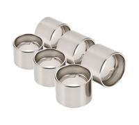 ULTECHNOVO 6 Piezas Anillo de Pantalla del Portalámparas, Soporte de Anillo para Pantalla de Lámpara de Hierro Plata, Rosca 1-1/2 Pulgadas, para Casquillo Cerámico E26/e27, Iluminación
