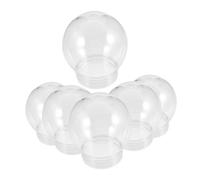 ULTECHNOVO 6 Piezas Bola de Navidad Diy Globos Transparentes Vacíos para Manualidades y Decoración de Fiestas para Globes Personalizados