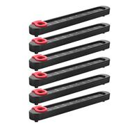 ULTECHNOVO 6 Piezas de Contadores de Puntuación para Futbolín de Mesa en Plástico Negro, Accesorios Precisos y Fáciles de Montar para Juegos en Reuniones Familiares
