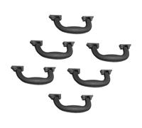 ULTECHNOVO 6 Piezas de Empuñadura del Asa Maleta Negra Grande, Asa de Plástico Plegable para Equipaje, Accesorios de Maleta Resistentes para Viaje y Reemplazo Fácil