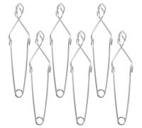 ULTECHNOVO 6 Piezas Pinzas Metálicas Grandes para Tubos de Ensayo Abrazaderas de Soporte Resistentes para Laboratorios Clip para Rack de Tubos Accesorio Duradero para Experimentos Científicos