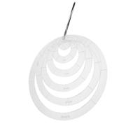 ULTECHNOVO 6 Piezas Plantilla Circular Acrílica para Acolchado de 1 a 6 Pulgadas Borde Ergonómico y Alineación Precisa para Manualidades y Proyectos DIY