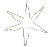 ULTECHNOVO 6 Piezas Puntas para Pirograbado de Madera, Punta de Alambre Calefactor Durable, Diámetro 1 Mm, Incluye 2 Planas №2, 2 Semiesféricas №3 y 2 Dobladas №5, Kit Accesorios para Quemar