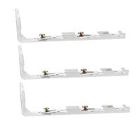 ULTECHNOVO 6 Piezas Soporte para Riel De Cortina De Soportes De Código para Instalación De Rieles De Cortina Suministros para Montaje De Rieles De Hotel para Barra