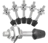 ULTECHNOVO 6 Piezas Tornillo de Abrazadera de Palanca M8 de Hierro Galvanizado y Plástico, sin Rebabas y Anticorrosivo para Piezas y Suministros de Carpintería
