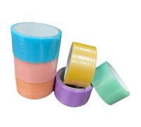 ULTECHNOVO 6 Rollos Cinta Adhesiva con Bolas Adhesivas de Colores de Cinta Pegajosa Multifunción para Aliviar Estrés Juguete Portátil y Suave para Adultos