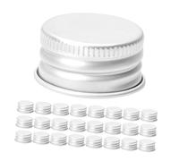 ULTECHNOVO 60piezas Tapas de Rosca de Aluminio para Botellas de Loción Tapas de Repuesto Prueba de Fugas para Frascos de Vidrio para Almacenamiento de Líquidos