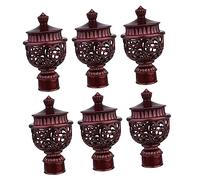 ULTECHNOVO 6piezas Cabezal De Conexión De Barra De Cortina Tapa Decorativa para Orificio De Retro para Decoración del Hogar