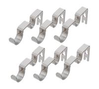 ULTECHNOVO 6piezas Soporte de Barra de Cortina para Pared Cortinas Ventanas Incluye Soporte Central de Pared Metálico para Barra