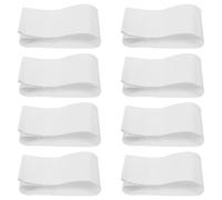 ULTECHNOVO 8 Piezas Brazaletes Capitán Blanco de Reutilizables para Fútbol y Eventos al Aire Brazaletes Multifuncionales para Líderes de Equipo y Personal de Seguridad