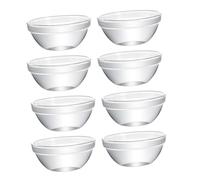 ULTECHNOVO 8 Piezas Cuencos de Vidrio para Postres Pequeños Cuencos Transparentes para Mousse y Uso Multifuncional para Servir y Almacenar