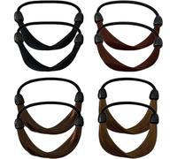 ULTECHNOVO 8 Piezas de Gomas Pelo de Fibra Química, Diseño Simple y Elástico, Talla Única para Mujeres y Niñas, Accesorio Natural para Todo Tipo de Cabello
