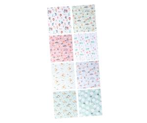 ULTECHNOVO 8 Piezas de Tela de Algodón Estampada para Patchwork y Manualidades Infantiles, Telas para Coser DIY Varios Colores y Diseño Ecológico