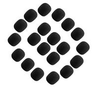 ULTECHNOVO 80 Piezas Conjunto De Micrófono Amplificador De Espuma Para Micrófono Lavalier Pequeña Esponja Esponjas Para Auriculares Black