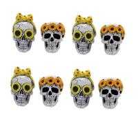 ULTECHNOVO 8piezas Difusor De Forma De Calavera Para Coche Clip Ventilador Creativo y Adorable Ambientador De Automóvil Fragancia Decoración Interior De Vehículo Para Relajar El y Combatir