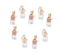 ULTECHNOVO 9piezas Frascos De Perfume Para Coche Rellenables Vacíos Colgantes De Aromaterapia De Estilo Aleatorio Para Decoración De Ventana De Coche y Obsequio