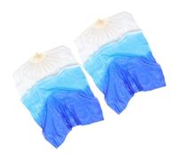 ULTECHNOVO Abanicos para Danza del Vientre de Madera y Tela, Abanicos Largos Que Mejoran el Impacto Visual, Versátiles para Presentaciones Culturales y Baile Oriental