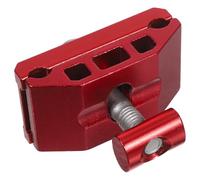 ULTECHNOVO Abrazadera de Tija de Sillín para Bicicleta de Montaña Adaptador de Aleación de Aluminio Liberación Rápida Fijación Segura Resistente Intemperie Pieza Única Roja Compatible