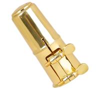 ULTECHNOVO Abrazadera para Saxofón Tapa Metálica Decorada Vertical Simétrico Resistente la Corrosión y Fácil de Instalar Accesorio Duradero para Boquilla de Saxofón y Clarinete