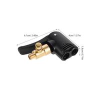ULTECHNOVO Adaptador para Boquilla de Inflado de Neumáticos de Latón Clip y Función de Liberación Rápida Juego de 4 Piezas para Bomba de Aire de Coche y Bicicleta Compatible Válvulas
