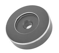 ULTECHNOVO Adaptador para Platos Giratorios de Vinilo de 7 Pulgadas, Accesorio de Aluminio para Discos de Vinilo Agujero Grande de 45 Revoluciones por Minuto, Estable y Compatible