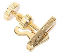ULTECHNOVO Afinador de Cuerdas para Violín y Viola Metálico Dorado Ajuste Delicado, Accesorio Compacto para Uso en Estudios y Presentaciones