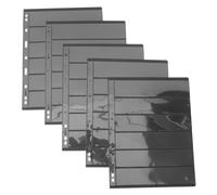 ULTECHNOVO Álbum para Colección de Sellos 10 Páginas Transparentes de Pvc Doble Cara, Diseño Fácil de Usar para Guardar Postales y Fotos