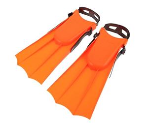 ULTECHNOVO Aletas de Natación para Adultos Aletas de Entrenamiento para Nadar y Bucear, Talla 30-36, Naranja, Eva y PVC, Cómodas y Resistentes al Desgarro, Adultos, Snorkel y Piscina