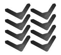 ULTECHNOVO Alfombrillas Antideslizantes Negras en L para Alfombras, Adhesivos de Fijación sin Dejar Rastro, 8 Piezas, para Hogar y Oficina, Compatibles Pisos de Cerámica, Madera y Lino