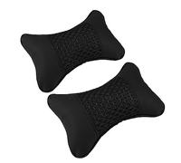 ULTECHNOVO Almohada para Reposacabezas de Multifuncional Negra, Soporte Ergonómico para Cuello y Cintura, Cuero Resistente al Desgaste, Cinturón Elástico Ajustable, Accesorios