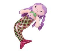 ULTECHNOVO Almohada Sirena Peluche De Sirena Sirenita Muñeca Algodón Púrpura