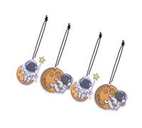 ULTECHNOVO Ambientadores para Coche Astronauta 4 Piezas, Difusores Colgantes Espaciales, Decoración Interior de Automóvil para Uso Múltiple, Aroma Fresco para Viajes y Armarios