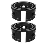 ULTECHNOVO Amortiguador de Suspensión de Goma Negra 2 Pcs, Cojín Espaciador de Resorte Helicoidal para Coche, Resistente al Desgaste, Reduce Vibraciones y Ruido, Compatible Múltiples