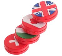 ULTECHNOVO Amortiguador de Vibraciones para Raqueta de Tenis Antivibrador Tenis de Silicona y PVC Forma de Bandera 4 Piezas para Raquetas para Amantes