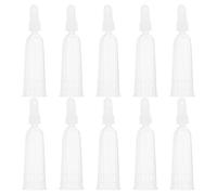 ULTECHNOVO Ampollas Transparentes Tapa Gotero Protectora para Manos, 10 Unidades de 2 Ml, Cuello Curvo Flexible de Tpe, Punta Dispensadora Precisa para Líquidos en Belleza y Cuidado Personal