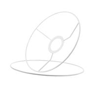 ULTECHNOVO Anillo de Alambre para Pantalla de Lámpara Redondo 18 CM Soporte Casquillo E27 Compatible Lámparas de Mesa, Pie y Colgantes