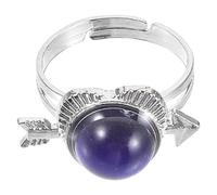 ULTECHNOVO Anillo de Humor para Mujeres Cambio de Color por Temperatura, Apertura Ajustable, Diseño Metálico, Anillo de Joyería Romántico para Chicas Adolescentes y Obsequio San Valentín