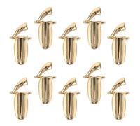 ULTECHNOVO Anillos para Uñas de Aleación Dorados, 10 Pcs, Ajustables y Fáciles de Limpiar, Anillo Punta del Dedo del Nudillo, para Manicura y Eventos Sociales
