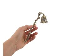 ULTECHNOVO Apagavelas Metálico con Mango Largo y Diseño Floral Vintage Extintor de Mechas Seguro para Velas Decorativas Accesorio de Metal Color Cobre Antiguo Adecuado para Uso Doméstico