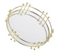 ULTECHNOVO Bandeja De Almacenamiento Para Lavabo De Hierro Organizador De Maquillaje Para Rv Soporte Para Aceites Esenciales Decoración Elegante Para Camping El Hogar