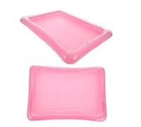 ULTECHNOVO Bandeja Inflable Rosa para Piscina Gran Capacidad, Flotante y Fácil de Inflar, Adecuado para Fiestas Piscina, Paquete de 2 Unidades de PVC
