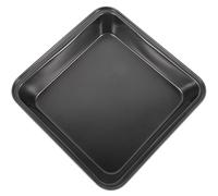 ULTECHNOVO Bandeja Resistente y Práctica Antiadherente para Hornear de Acero al Carbono Cuadrada para Horno Doméstico para Pizza, Pollo y Pescado