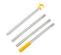 ULTECHNOVO Barra Telescópica para Abrir Ventanas 1,52 M, Poste Auxiliar Ajustable Gancho en C Amarillo, Antideslizante y Portátil, Adecuado para Dormitorios, Cocinas, Oficinas y Ventanas