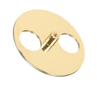 ULTECHNOVO Base de Turntable Circular Metálica DIY Accesorios Reparación de Cajas Musicales Disco de Reemplazo Claves de Enrollado Preciso Estable Color Dorado